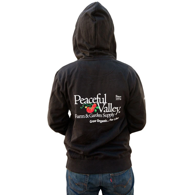 Peaceful Valley Hooded Zipper Sweatshirt - Large (Black) 2 Peaceful Valley Hooded Zipper Sweatshirt - Large (Black) - Image 2