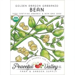 Garbanzo Golden Dragon Bush Bean Seeds (Organic)