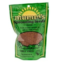 Organic Curly Cress Sprouting Seeds (4.4 Oz)