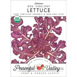 Red Oakleaf Lettuce Seeds (Organic)
