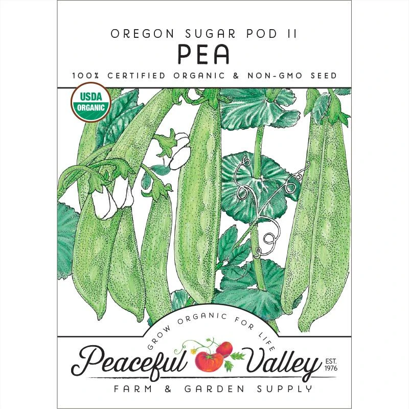 Oregon Sugar Pod Pea Seeds (Organic) 1 Oregon Sugar Pod Pea Seeds (Organic)