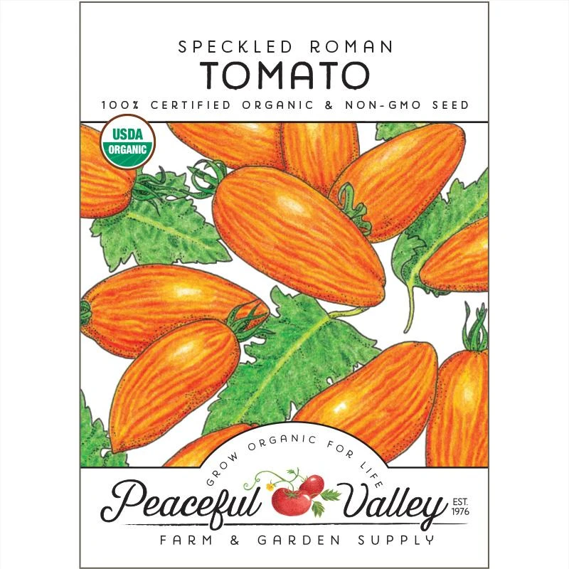 Paste Speckled Roman Tomato Seeds (Organic) 1 Paste Speckled Roman Tomato Seeds (Organic)