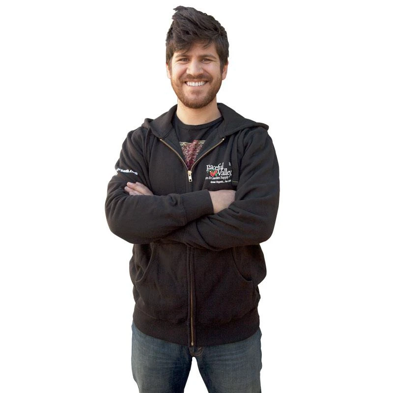 Peaceful Valley Hooded Zipper Sweatshirt - Large (Black) 1 Peaceful Valley Hooded Zipper Sweatshirt - Large (Black)