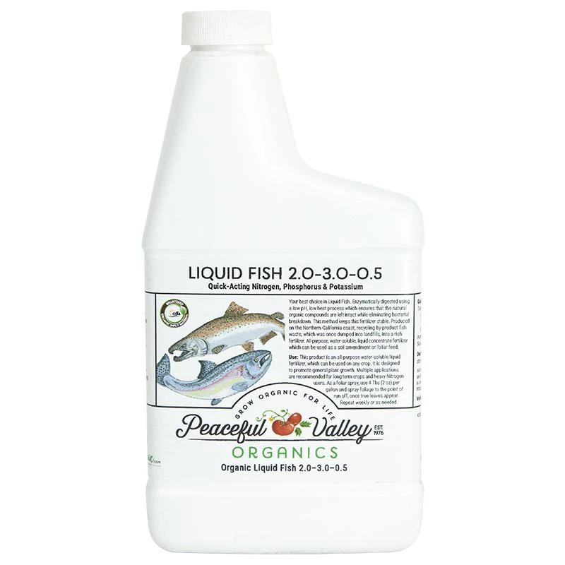 Peaceful Valley Organic Liquid Fish 2-3-0.5 (Pint) 1 Peaceful Valley Organic Liquid Fish 2-3-0.5 (Pint)