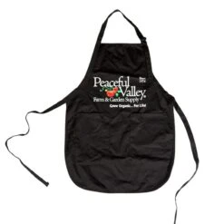 Peaceful Valley's Organic Black Cotton Apron