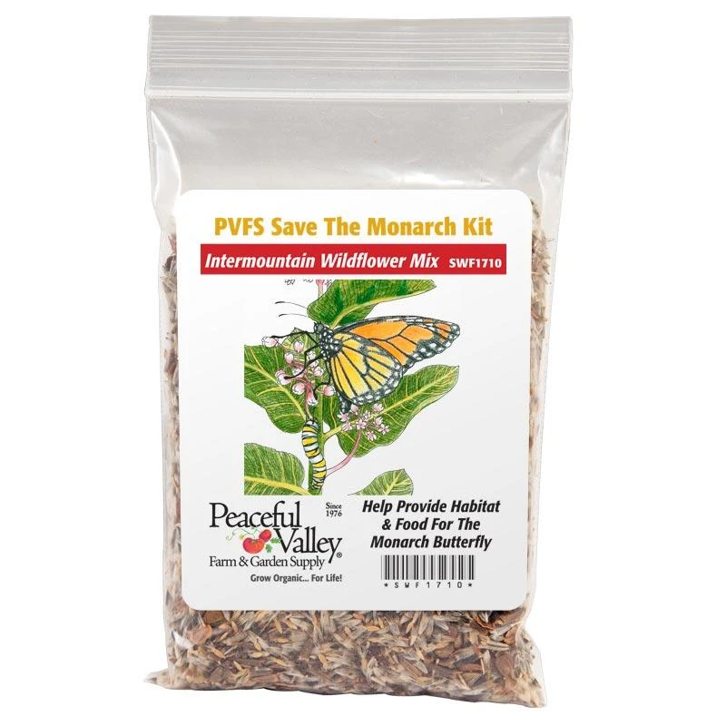 Peaceful Valley Save The Monarch Kit - Intermountain Mix (1/8 Lb) 1 Peaceful Valley Save The Monarch Kit - Intermountain Mix (1/8 Lb)